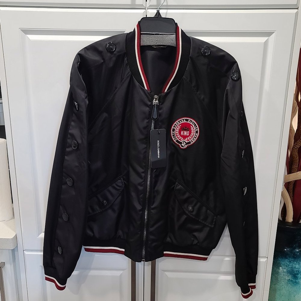 Dolce & Gabbana Embroidered Sicilian Mambo King Bomber Jacket